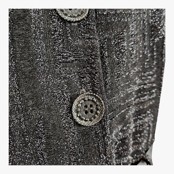 Frank Lyman Stretch Knit Sparkly Black Jumpsuit Special Occasion Women's US 8 - Picture 6 of 7